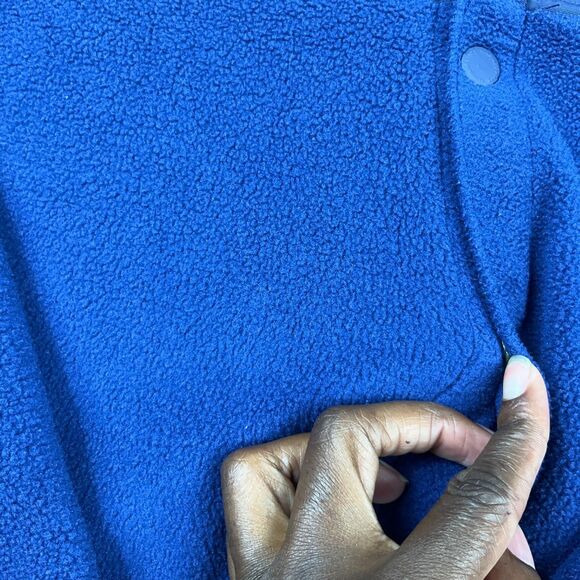 Vineyard Vines Mens Fleece Snap Button Shirt Jacket Blue Shacket Outdoorsy XXL - Picture 4 of 12